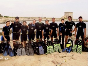 Nuovi Open Water Diver con orca Diving center