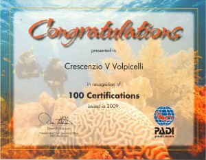 Riconoscimento per aver rilasciato oltre 100 certificazioni solo nel 2009