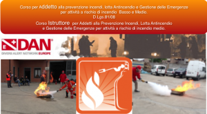 corso antincendio basso e nedio rischio dan