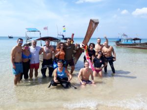 Open Water IDC PADI Thailand Italian Peopel Candidate