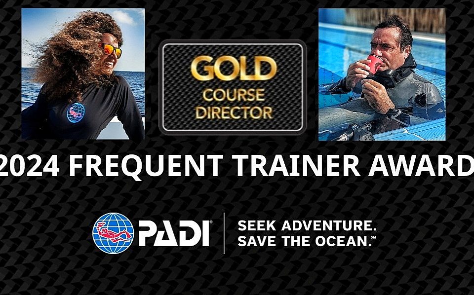 PADI Gold Course Director Enzo Volpicelli e Grazia Palmisano