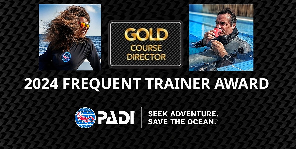 PADI Gold Course Director Enzo Volpicelli e Grazia Palmisano