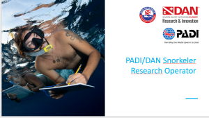 PADI DAN Snorkel Research operator
